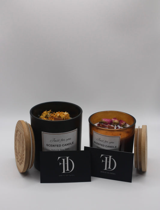 Velas Aromáticas – Cera de Soja & Mecha de Bambú